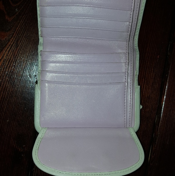 SOLD! Coach Vachetta Leather Kiss Lock Wallet 65th - Picture 4 of 5